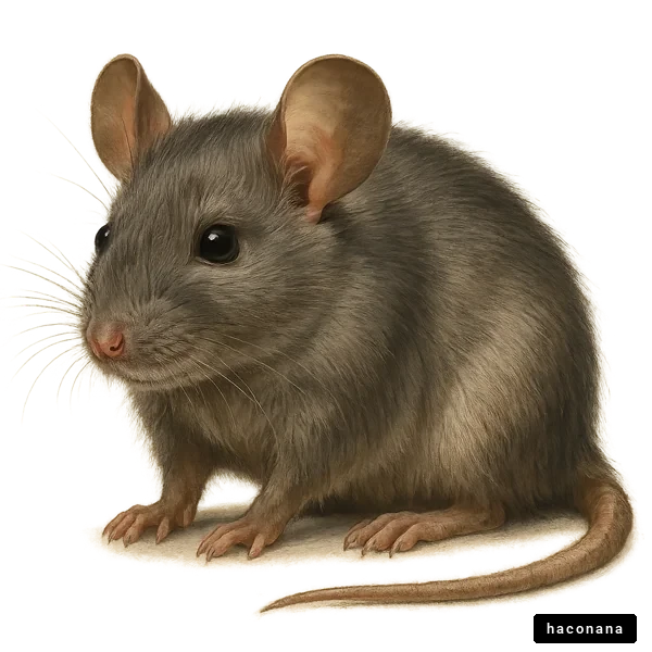 可愛いネズミのイラスト