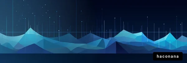 抽象的な青い風景