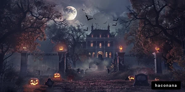 不気味なハロウィンの風景