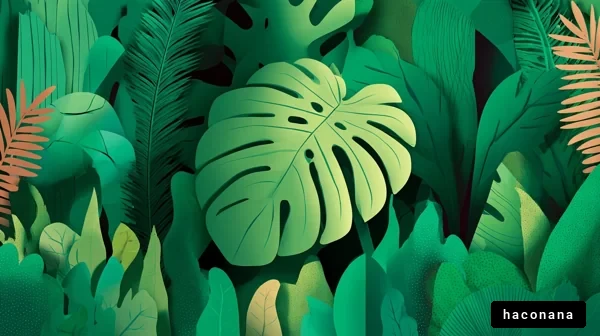 緑豊かな葉の群れ