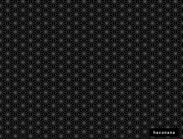 麻の葉柄のパターン