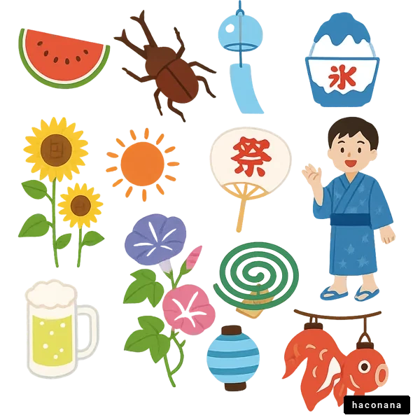 夏祭りの楽しいシーン