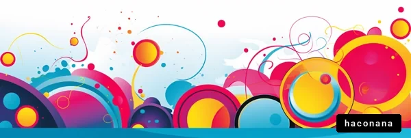 カラフルな抽象デザイン