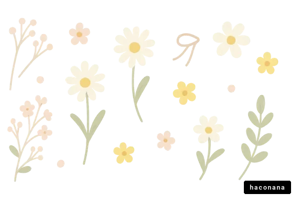 かわいい花のイラスト