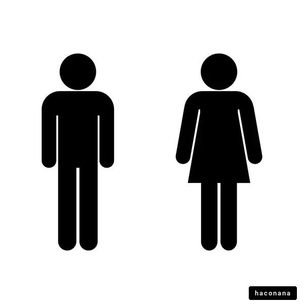 男女のピクトグラム