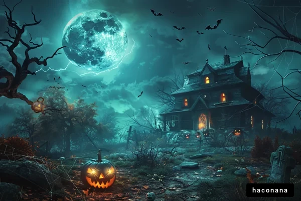 ハロウィンの幻想的風景