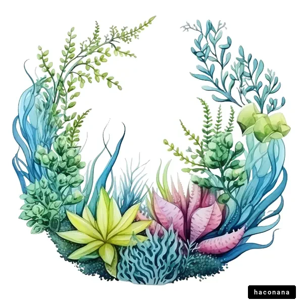 美しい海藻の装飾