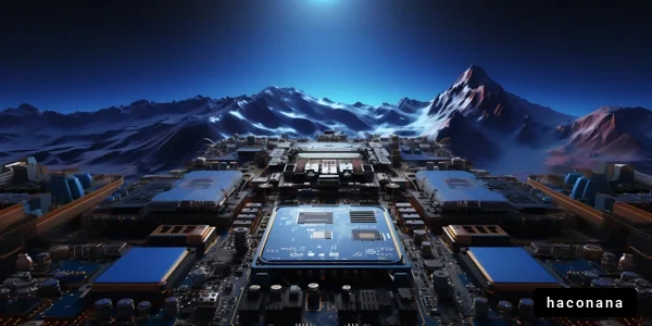 未来的なサイバー風景