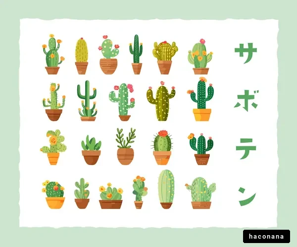 多種多様なサボテン