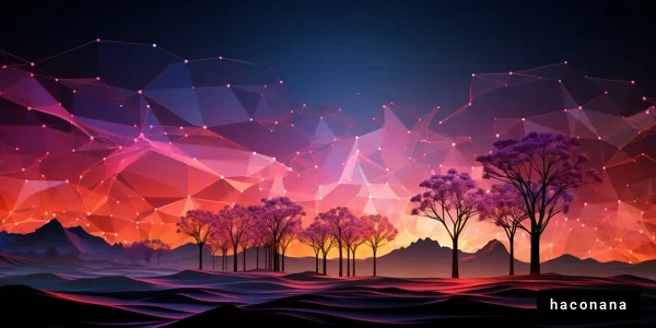 幻想的な夕焼けの風景