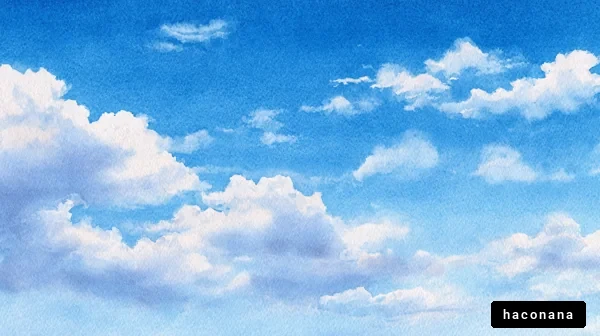 青空と白い雲の風景