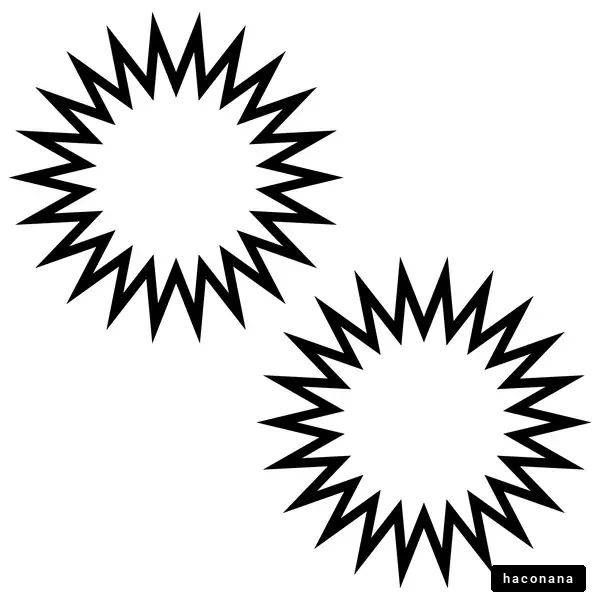 尖ったふきだし