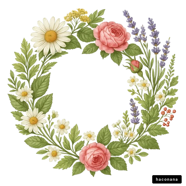 花のリースデザイン