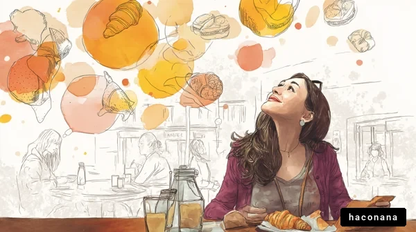 カフェで思いを巡らす女性