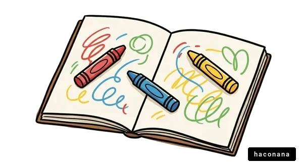 クレヨンで描かれた絵