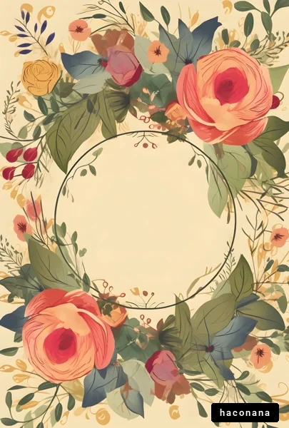 美しい花のフレーム