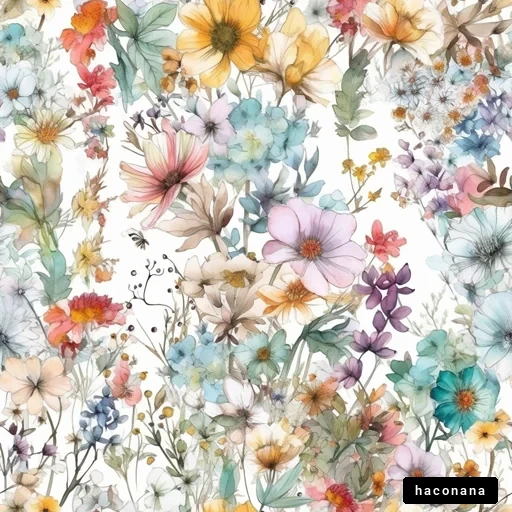 色とりどりの花々