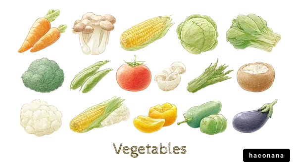 さまざまな野菜のイラスト