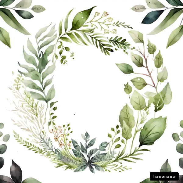 葉っぱのフレームデザイン