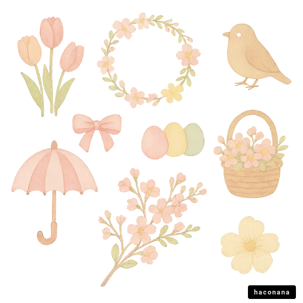 春の祝祭にぴったりなイラスト
