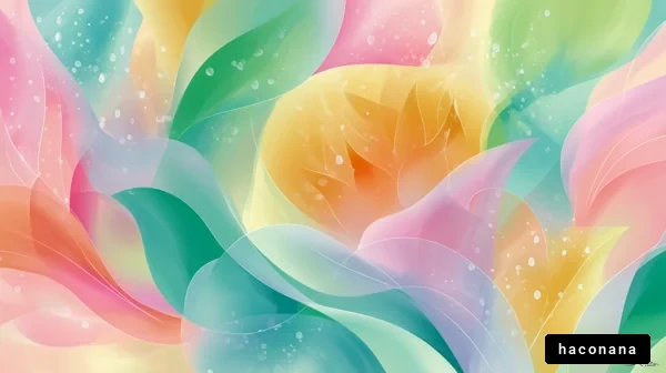 柔らかな色合いの抽象図