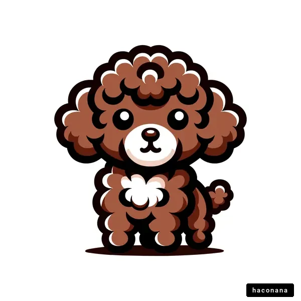 かわいいトイプードルのイラスト