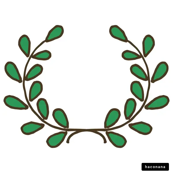 葉のデザインのイラスト