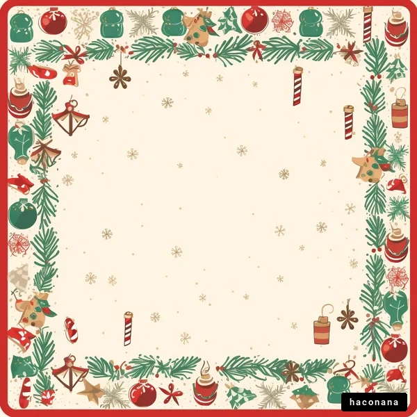 クリスマスの装飾フレーム