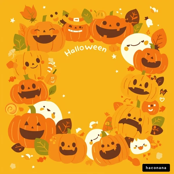 ハロウィンの楽しいカボチャ