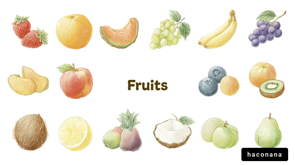 色とりどりのフルーツ