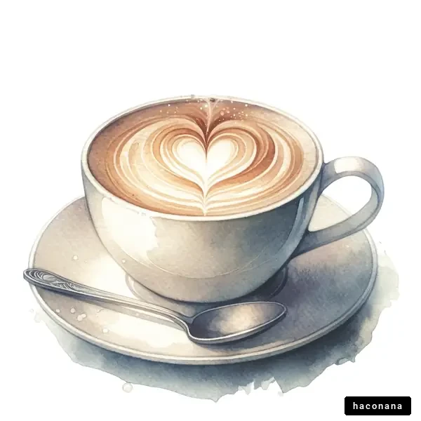 ハートデザインのカフェラテ