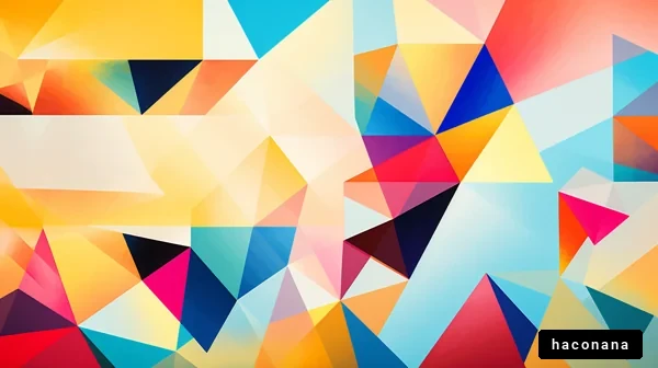 カラフルな幾何学模様