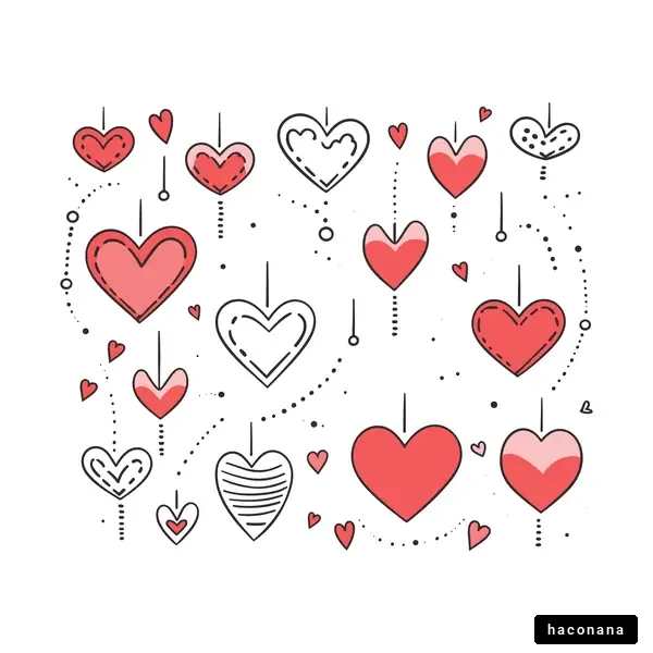 ハートのかわいいデザイン