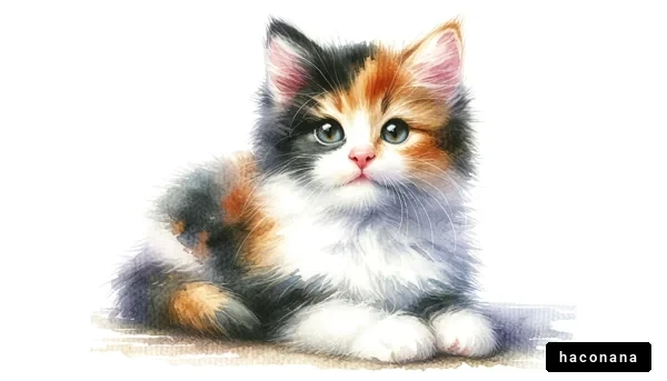 可愛い子猫のポートレート