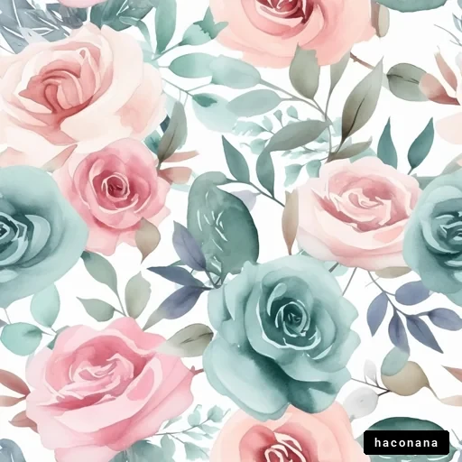 淡いバラのパターン