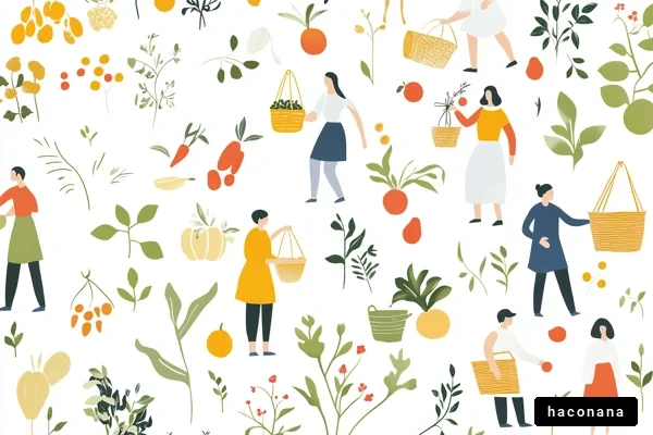 収穫の楽しさと自然