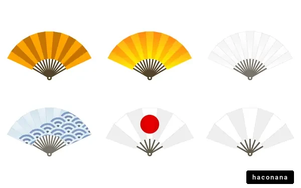 日本の扇子のデザイン