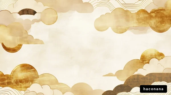 金色の雲と空の背景