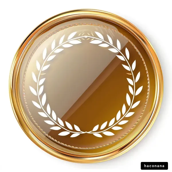 美しい金色のメダル