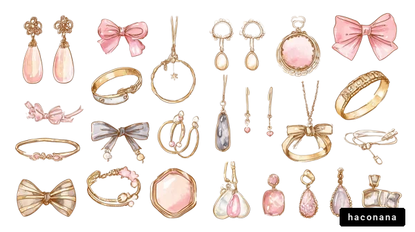 可愛いアクセサリーのイラスト