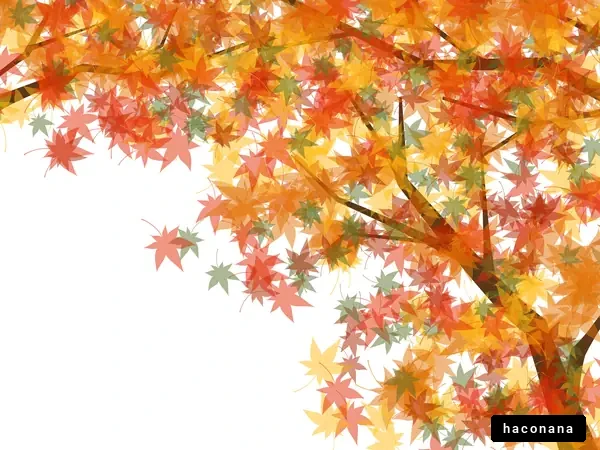 秋の紅葉に包まれて