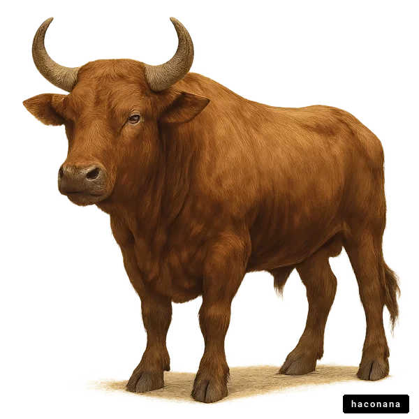褐色の牛の画像