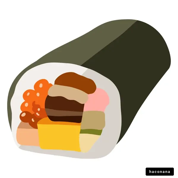 巻き寿司のイラスト