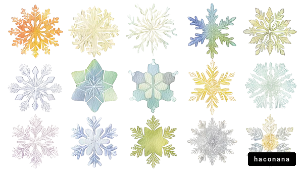 冬の美しい雪の結晶