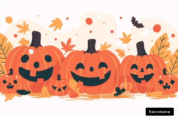 ハロウィンのカボチャたち