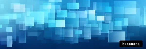 青い幾何学模様の背景