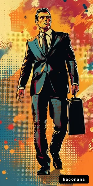 ビジネスマンの力強さ