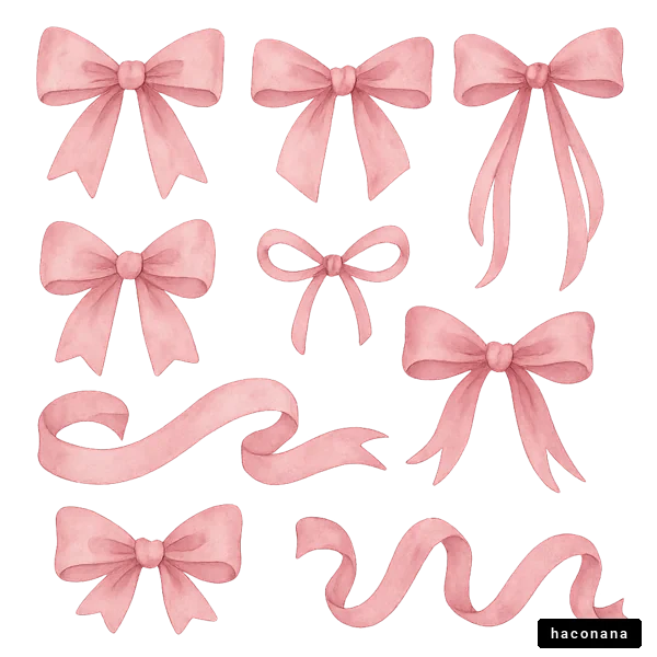 可愛いリボンのイラスト集
