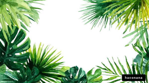 緑豊かな葉のフレーム