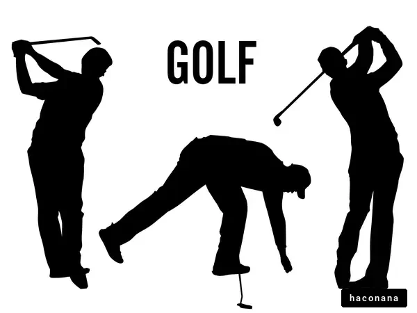 ゴルフのシルエット